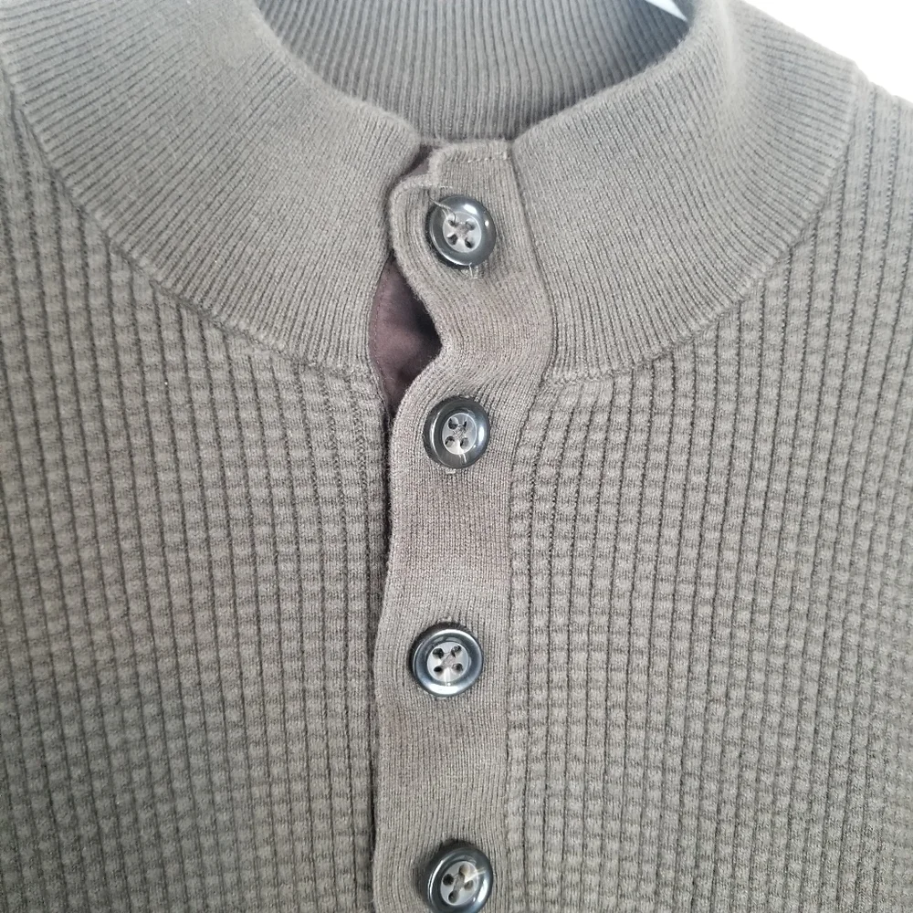 Cremieux Classics Pima Cotton/Cashmere Blend Long Sleeve Ribbed Sweater XXL